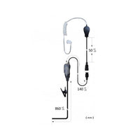 CRS - 1 Wire MOULDED AIRTUBE earpiece with Inline PTT/MIC (DP3400)