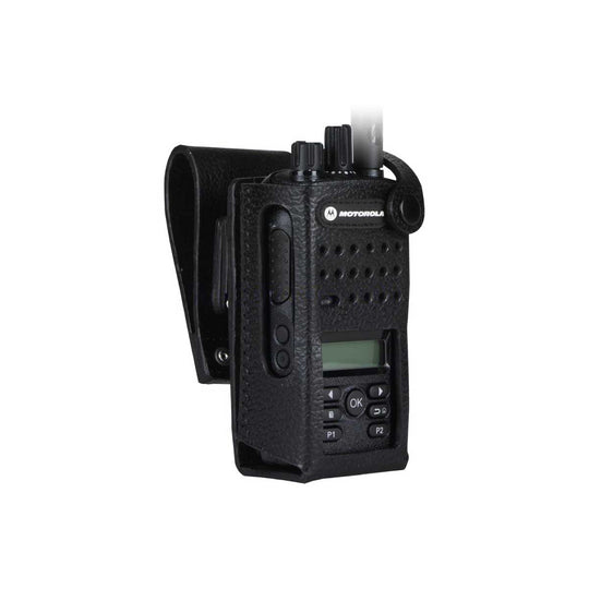 Motorola DP2400 - Hard leather Carry Case With 3" Swivel Belt Loop (Limited Keypad)